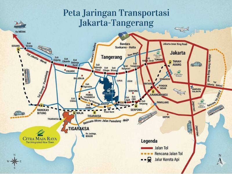 Peta Lokasi Gudang Tangerang